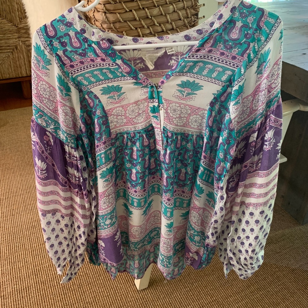 Blue Boheme Top